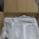 Gold Bathroom Sconces Set of 2, Modern Wall Sconce with Clear Glass Shade, Indoor Farmhouse Wall Sconce for Living Room, Bedroom, Hallway, Stairwell and Kitchen