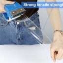 3 Inch Wide Packing Tape with Dispenser,2.4 Mil x 55 Yards Heavy Duty Packaging Tape Refill for Shipping,Industrial Grade,Urtal Strong Boxing Tape for Moving,Mailing and Storages (Clear)