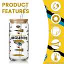 UV DTF Cup Wraps,8 Sheets Rugby Football Gameday Waterproof UV DTF Tumbler Wrap for Glass Water Bottle,Football Team Rub on Transfer Stickers Vinyl Decals for DIY Coffee Cups Fridge Deco