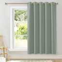 NICETOWN Room Darkening Curtains for Bedroom, Sage Green Thermal Insulated Drapes 72 inches Long for Office, Loft, Guestroom (1 Panel, 70" Wide per Panel)