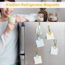 2 x 5pcs Mini Vase Magnets for Fridge, Cute Mini Magnetic Vases Funny Tiny 3D Plant Vase Decorations with Artificial Flowers for Home Office Kitchen Refrigerator Locker Decor