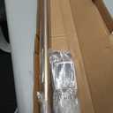 Ivilon Window Curtain Rod Decorative End Cap Design, 1 Inch Rod, 48 to 86 Inch. Warm Gold