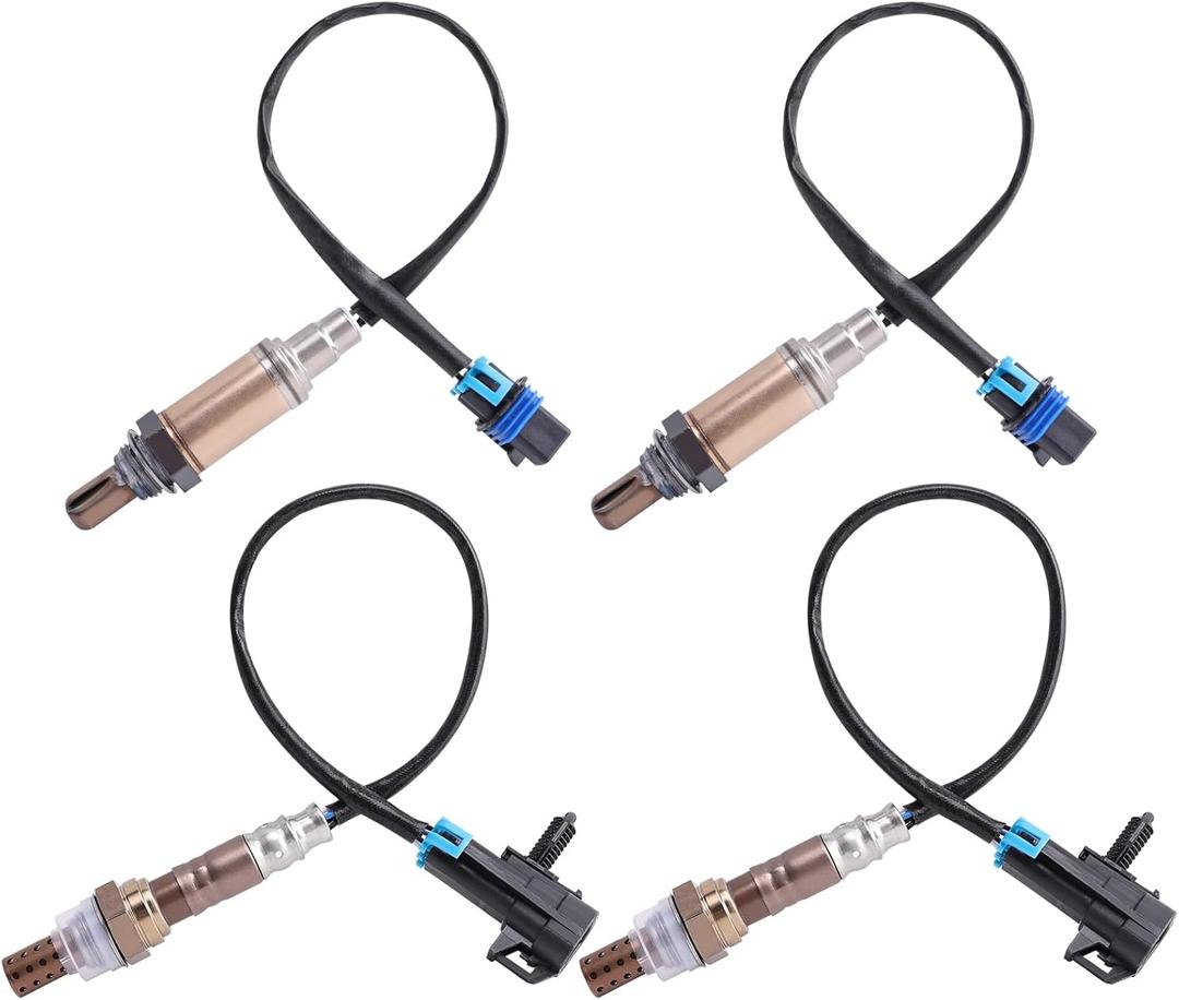 4Pcs Upstream and Downstream Oxygen O2 Sensor for 2007 Avalanche,Silverado 1500,Suburban 1500/2500,Tahoe,Sierra 1500,Yukon,Yukon XL 1500/2500,Escalade ESV/EXT OE#234-4018 234-4337