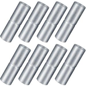 Tandefio 8 PCS Top Rail Sleeve Galvanized Steel Chain Link Fence Top Rail Sleeve for Rail/Pipe (1-5/8" x 6")