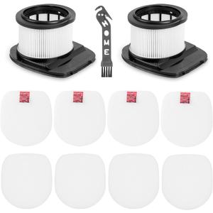 IZ376H Filter for Shark Rocket Pet Pro Cordless Vacuum IZ162H IZ163H IZ361H IZ362H IZ363HT IZ440H IZ462H IZ482H IZ483H UZ345H UZ365H, 2HEPA+4Pre-Motor Filters Replace Part XHF161H & 617FJ140