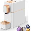 Espresso Machine for Coffee Capsules Compatible with Nespresso OriginalLine Machine, Espresso Maker for Nespresso OriginalLine, Bestpresso Coffee Capsules Peet's Espresso more (White)