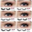 MAGEFY 30 Pairs 6 Styles Faux Mink Eyelashes, 16mm-20mm Lashes Natural Look to Dramatic False Eyelashes, Handmade Reusable Fake Eyelashes with Portable Boxes
