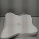 DONAMA Cervical Pillow for Neck and Shoulder,Contour Memory Foam Pillow,Ergonomic Neck Support Pillow for Side Back Stomach Sleepers with Pillowcase (Queen Size 24.8"Lx14.96"Wx5.51"H, Light Grey)