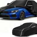 Car Cover for 2007-2026 Subaru WRX/WRX STI/Impreza, Multi-Layer Automobiles Covers Waterproof All Weather with Zipper Door, Sun Rain Snow Dust Protection