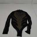 Women's Sheer Mesh Turtleneck Neck See Through Leotard Bodysuit Body Tops S