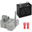 Funmit 2319792 W10197428 W10189190 TSD2 Refrigerator Start Device Relay Combination W10662129 Refrigerator Compressor Run Capacitor Compatible with Whirlpool Kenmore electrolux Refrigerator