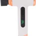 Cordless Ionic Hair Dryer, 200W Rechargeable Portable Hair Dryer with Airflow Multiplier Technology, Nozzle, Multi Modes for Home School Travel (White)