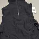 Charmo Scalloped Ribbed One Piece Swimsuit Zipper Racerback Bathing Suit Athletic Swimwear (Small, Black)