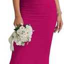 KUTUMAI Off The Shoulder Maxi Long Dress Corset Ruched Bodycon Cocktail Formal Wedding Guest Dresses for Women, Size: Medium