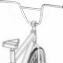 BMX Handlebar 22.2mm Bike Riser Handlebar, Length 680mm, Bicycle Handle Bars Aluminum Alloy Silver