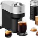 Nespresso Vertuo Pop+ Deluxe by De'Longhi with Aeroccino, Silver