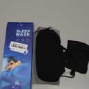 Mavogel Cotton Sleep Eye Mask - Updated Design Light Blocking with Adjustable Nose Bridge, Soft and Comfortable Night Eye Mask for Men Women, Eye Blinder for Shift Work, Includes Travel Pouch, Black