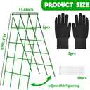 Heavy Duty Cucumber Trellis,2 Pack,No AssemblyGarden Trellis for Climbing Plants Outdoor,Cucumber Trellis, A-Frame Vegetable Frame,Vegetables Peas Beans Squash Cucumber