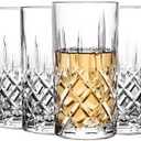 binsakao Highball Glasses Collins Tall Beverage Set of 11,14 Ounce Cups Glassware for Drinks, Water, Beer, Soda