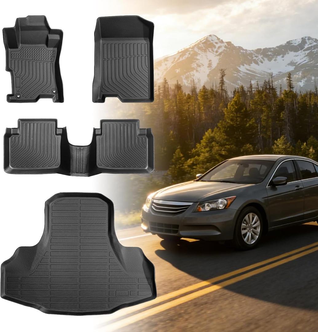 Floor Mats for Honda Accord Sedan 2008-2012(Gas ONLY), NOT for Coupe