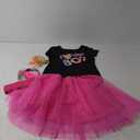 LILLIWEEN 80s Costumes for Women,T-Shirt Headband Tutu Skirt Earrings Necklace Bracelets Fishnet Gloves Legwarmers Outfits, Size: M