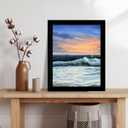 LUCKYLIFE 22x28 Picture Frame, Wall Hanging Poster Frames, Display Pictures 22 x 28 without Mat, Pack of 2, Black