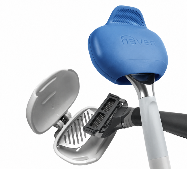 Haven Clip On Razor Protector for Men and Women - Premium Razor Covers Designed to Last - 2 pack (Black and Blue)