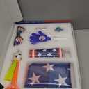 Soccer Fan Gear Set for 2026 World Tournament, Soccer Party Favors Kit with Flag,Scarf, Face Paint, Clapper, Horn&Glasses,Supporter Accessories for Game Day, Sports Event, Gift