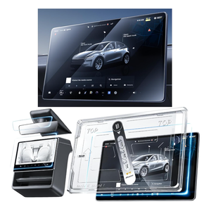 Nmoiss 3 in 1 16“ New Model Y Premium & performance (2026) Screen Protector Matte 3 Psc Protector Center Display + Rear Touchscreen + Rearview Mirror Model Y
