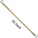 55-Inch Pure Solid Wood Replacement Handle for Garden Hoe Digging Spading, Surface Coated with Protective Paint, Clear Finish, Convenient and Durable (Spade & Fork Head Not Included)