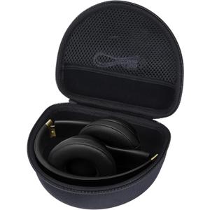 Hard Case Replacement for Beats Solo 4, Studio Pro, Solo3, Studio3, Solo2, Solo Pro Wireless Bluetooth On-Ear Headphones (Black Case)