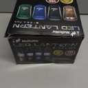 MalloMe Camping Lantern Multicolor 4 Pack Lanterns for Power Outages, Camping Lights for Tent Hanging, Camp Light Tent Lamp Emergency Battery Powered LED Lantern (Rechargeable Batteries Not Included)