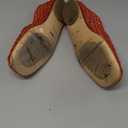 Jelly Mesh Ballet Flats - Comfortable Clear Jelly Shoes, Adult Women's Closed Toe Flats Sandals (Size 8, Red)