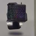 RedThunder One Handed Gaming Keyboard RGB Backlit 35 Keys Portable Mini Gaming Keypad Ergonomic Game Controller for PC Gamer