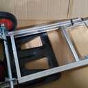 Aluminum Folding Hand Truck, 2 in 1 Design 400 lbs Capacity, Heavy Duty Industrial Collapsible cart, Dolly Cart with Rubber Wheels for Transport and Moving in Warehouse, Supermarket, Garden