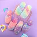 Kids Slippers Luminous Night Lights Warm Plush for Boys Girls House Indoor Shoes (12-13 Little Kid, Green)