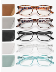 5 Pack Reading Glasses For Women,Spring Hinges, Sturdy and Durable