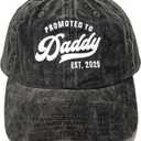 Dad Est 2025 Hat, Dad Gifts for Fathers Day from Daughter Son, Promoted to Daddy Baseball Cap New Father Gift