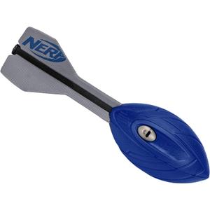 Nerf Vortex Aero Howler Foam Ball Classic Long-Distance Football - Flight-Optimizing Tail - Hand Grip Indoor and Outdoor Fun (Blue)
