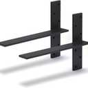 Free Hanging Countertop Support Bracket 18" Lx2.5 W 2 Pack Hidden Floating Wall Bracket 3/8" Thick Heavy Duty Shelf Bracket for Floating Bars,Bench Seats,Vanities