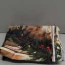 Kate 10×6.5ft (3×2m) Christmas Tree Photo Backdrop Christmas Fireplace Xmas Tree Christmas Wreath Decoration Red Curtains Photography Background for Christmas Photographer Studio Props