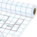 Qyeahkj Blue Checked Bulletin Board Paper Roll Blue White Bulletin Board Background Paper Fade Resistant Classroom Decoration Poster Art Craft Home Wall Education Decoration Supplies 17.7in x 20ft
