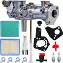 495459 495460 Carburetor with 491588 Air filter Replacement for 5HP Engine Lawn Mower or Tiller 499952 499953 498298 for 112202 112232 112292 134202 Carburetor