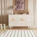 Wooden Carved Onlay Appliques Wood Carving Decal Unpainted Furniture Bed Door Cabinet Decor(13,30x14cm/11.81x5.52inch)