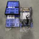 2 in 1 Folding Hand Truck with 2 Folding Basket, 330lbs Capacity Heavy Duty Hand Truck, with Telescoping Handle and Rubber Wheels, Portable Dolly Cart with Bungee Cords for Moving, Travel, Shopping, Black and Blue