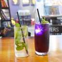 Black Paper Straws, Solid black/250 Bulk, Biodegradable Paper Drinking Straws for Cocktail, Drinks, Bars and Restaurant, 7.75"x0.24"