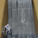 BAGAIL 50 Pack Kids Velvet Hangers 14 Inches Children's Clothes Hangers Non-Slip Baby Hangers for Infant/Toddler (Grey) (Gray)