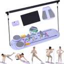 Pilates Board,Foldable Pilates Reformer Set,All-in-one Pilates Kit for Core Workout Multifunctional Pilates Equipment for Women Home Gym Office Workout