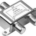 NEWCARE Digital 2-Way MoCA Compatible Coaxial Cable Splitter 5-2400MHz, RG6 Compatible, Work with Satellite TV and Internet, CATV Antenna System (COAXIAL Cable NOT Included) (1 Pack)