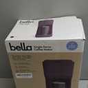 BELLA Single Serve Coffee Maker, K Cup & Coffee Ground Compatible with Removable, Adjustable Drip Tray, Auto Shutoff & Reusable Dishwasher Safe Accessories, Brews 6oz to 14oz, 1000 Watt, Plum